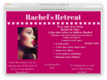 Rachel's Return August 2019